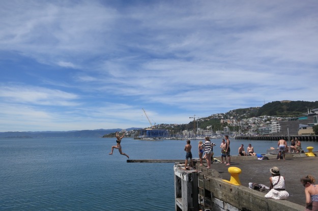 Enjoying Wellington Harbour, 29 Jan 2013